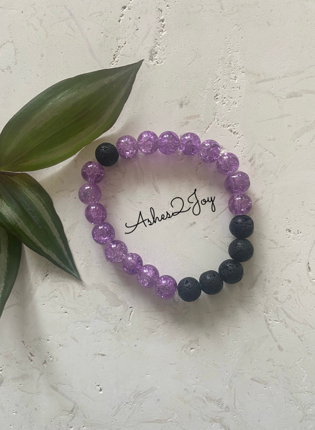 Purple shimmer Aromatherapy Bracelet
