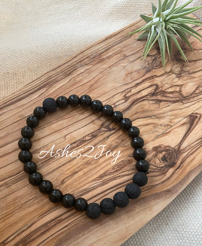 Black Aromatherapy Bracelet