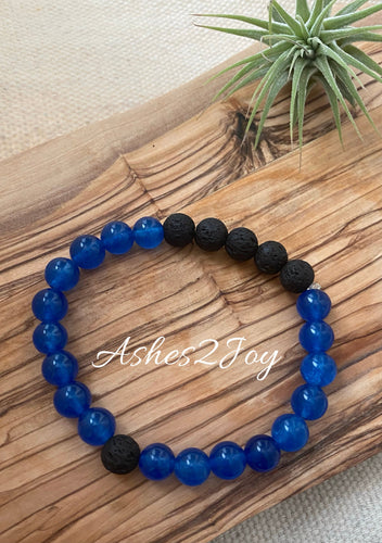 Blue Aromatherapy Bracelet