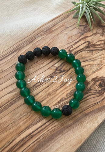 Green Aromatherapy Bracelet