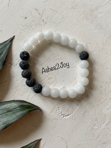 White Aromatherapy Bracelet