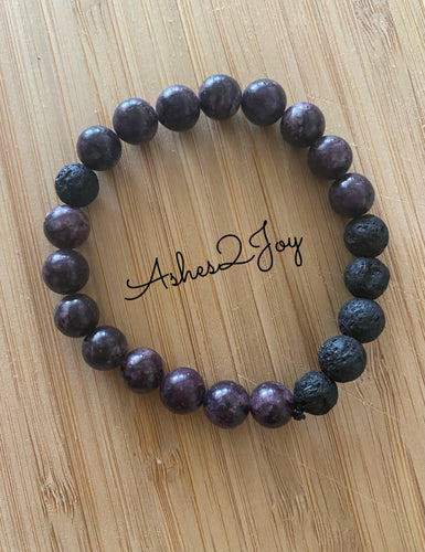 Dark Purple Aromatherapy Bracelet