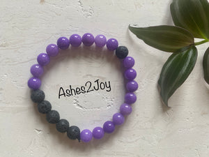 Purple Aromatherapy Bracelet
