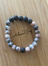Load image into Gallery viewer, Pink Grey Aromatherapy Bracelet