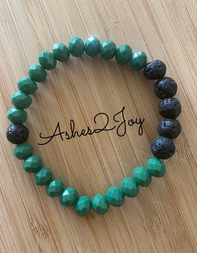 Green Jewel Aromatherapy Bracelet